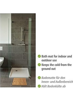Wenko Bathroom Grille Indoor and Outdoor Bamboo, 50 x 50 cm  - Image 3