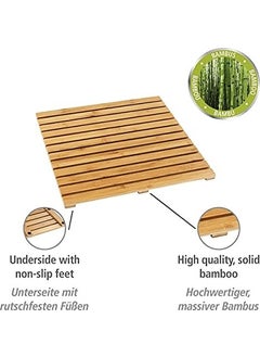 Wenko Bathroom Grille Indoor and Outdoor Bamboo, 50 x 50 cm  - Image 2