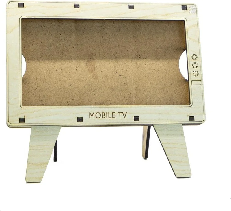 مافي تريند Blue Trend Decorative Wooden Phone Stand Phone Holder