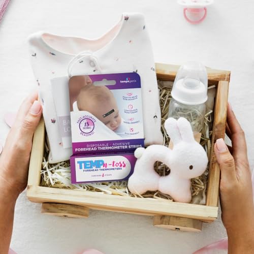TEMPN-TOSS Fast Reading Disposable Forehead Thermometer Strips - Temp-N-Toss for Accurate & Hygienic Baby Temperature Measurement - Easy to Use and Reliable Single-Use Fever Indicator (6) - Image 3