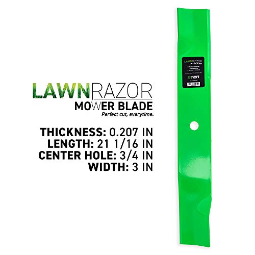 8TEN LawnRAZOR Mower Blade Set for Cub Cadet 60 inch Cut Decks 02005019 942-04415 01005338 742-04415 (High-Lift) - Image 3