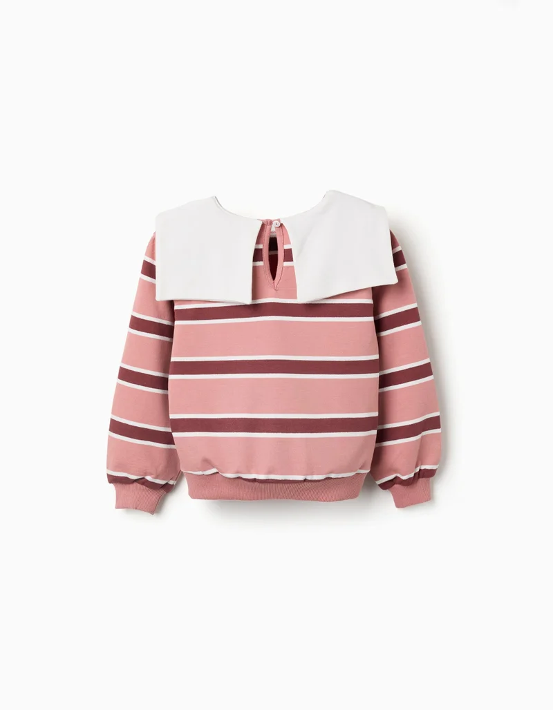 Ziddy Fleece Sweatshirt With Stripes