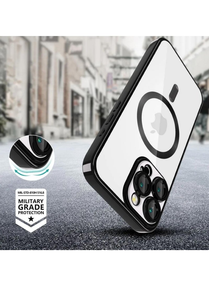 JAJEEK "New Shiny Black iPhone 16 Pro Max Case with MagSafe – Superior Shock and Scratch Protection" - Image 4