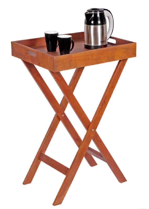 ARIYA Wooden Tray Jack with Tray Functional and Elegant Design for Effortless Serving, Perfect for Any Occasion - Image 2