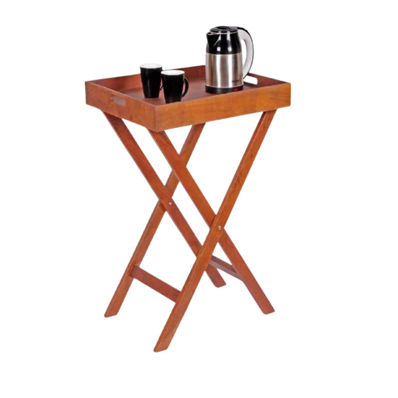 ARIYA Wooden Tray Jack with Tray Functional and Elegant Design for Effortless Serving, Perfect for Any Occasion - Image 1