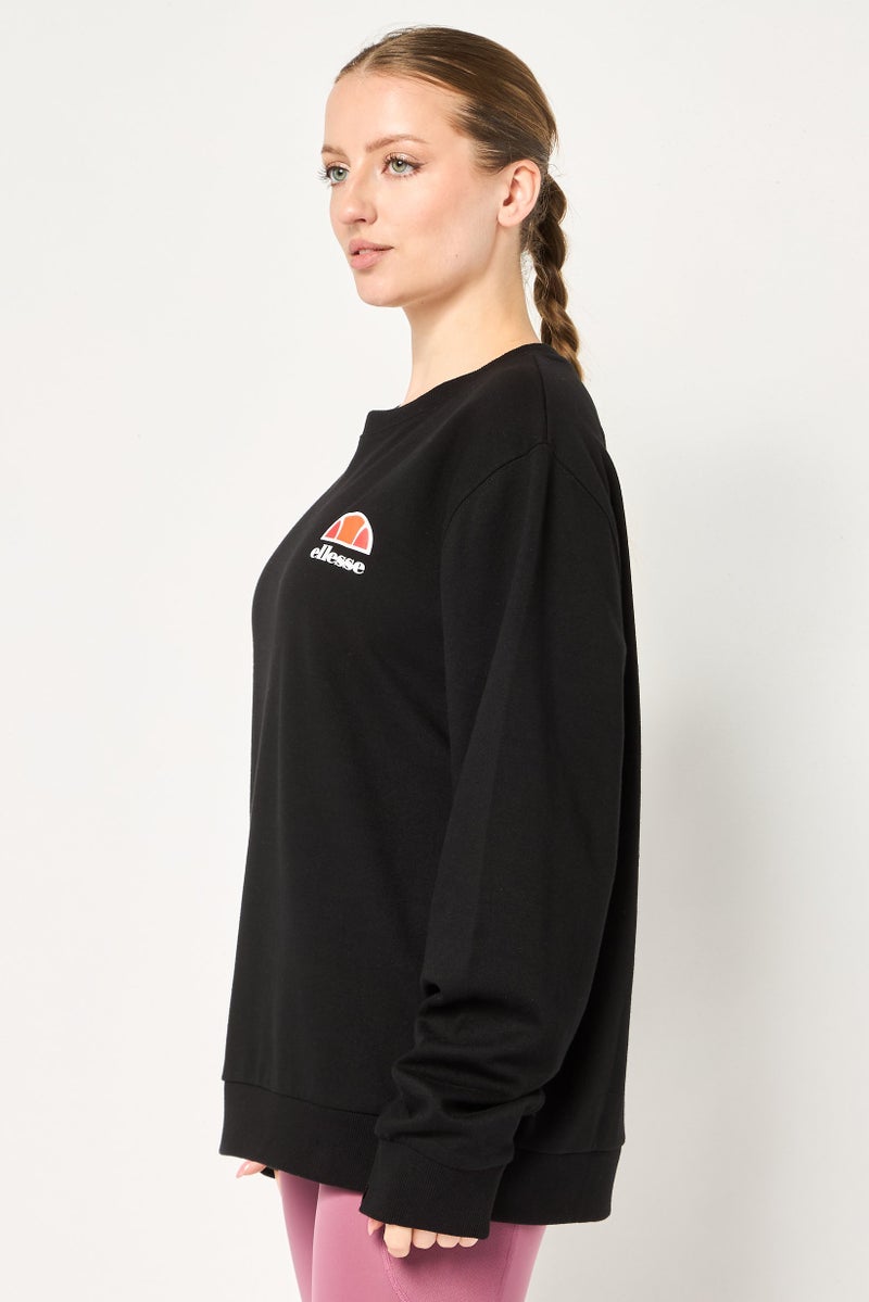 Ellesse Women Sportswear Fit Long Sleeve Outdoor Sweatshirt, Black - Image 2