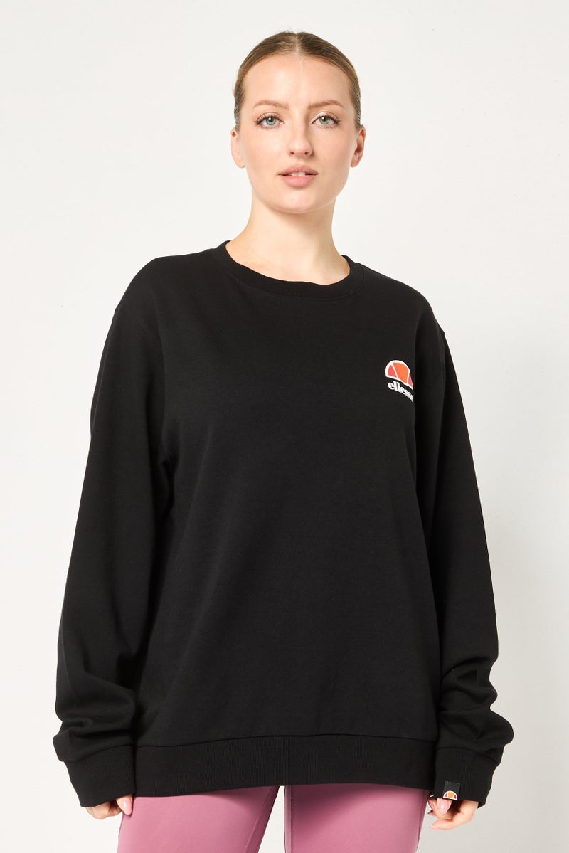Ellesse Women Sportswear Fit Long Sleeve Outdoor Sweatshirt, Black - Image 1
