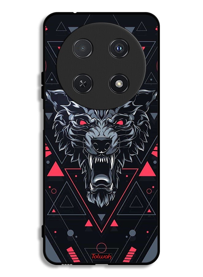 Tolwak غطاء حماية لهاتف هواوي نوفا 12i مع تصميم ذئب متحرك - Image 1