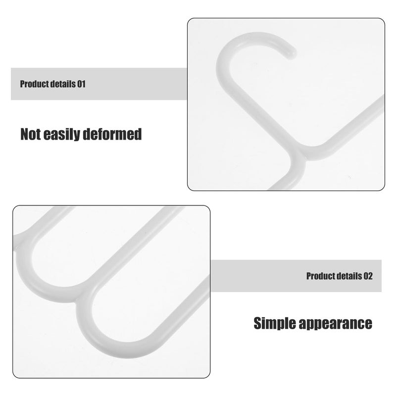 Non Slip 5 Tier Plastic Pants Hangers Multi Pack For Trousers Scarf Tie Closet Storage - Image 4