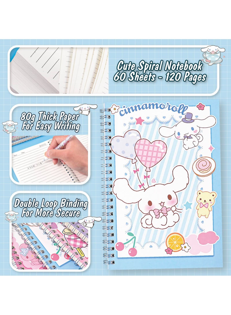 CMGTYYD Cute School Supplies Anime Cartoon Stationery Gift Set For Girls Kids Including Spiral Notebook  Sticky Note - Image 2
