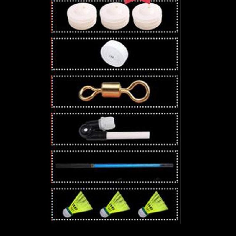 FBWSM Elastic Badminton Trainer Set, Badminton Training Device Portable Solo Equipment Practice Training Aid, Badminton Single Player Rebound Practice Swing for Children Adult - Image 4