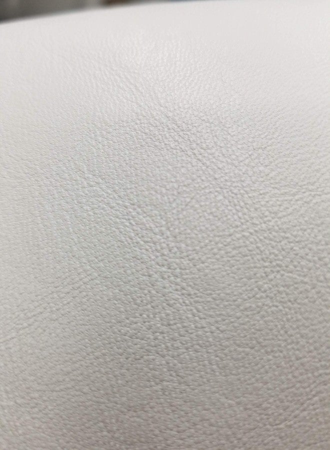 NAT LEATHERS جلد نات | جلد صناعي نباتي أبيض ناعم (معتمد من بيتا) | 3 ياردات (108 × 54 بوصة) يُقطع بالياردة | جلد صناعي نابا ناعم 0.9 مم للتنجيد | 108 × 54 بوصة - Image 1