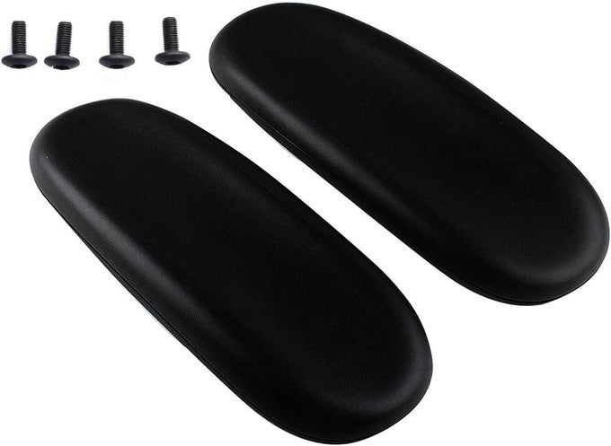 OFFICE CHAIR ARM REST REPLACEMENT FITS ALL STYLES OF ARMS WITH MOUNTING HOLE PATTERNS SCREWS SET DESK ARMREST COVER2PACK