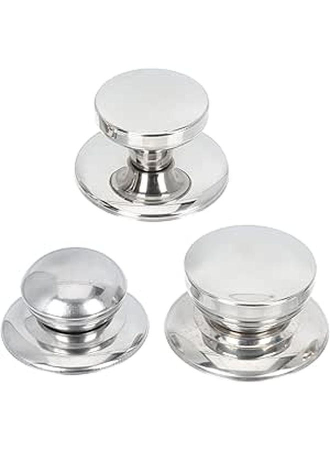 3pcs Stainless Steel Pot Lid Handles Replacement Knobs for Lids - Image 1