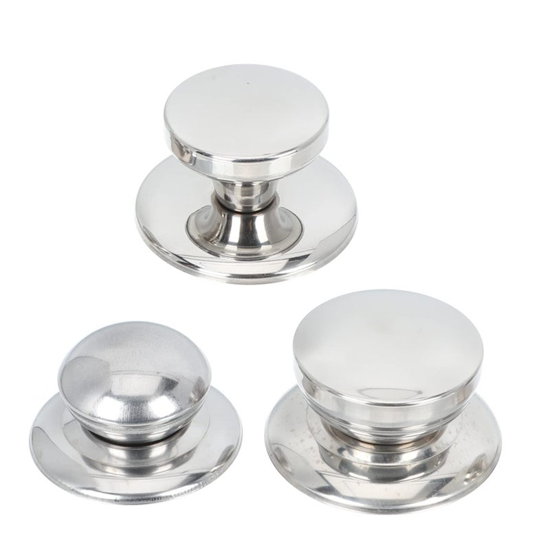3pcs Stainless Steel Pot Lid Handles Replacement Knobs for Lids - Image 2