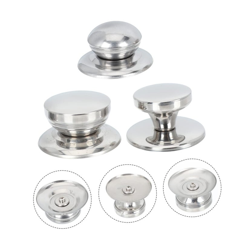 3pcs Stainless Steel Pot Lid Handles Replacement Knobs for Lids - Image 5