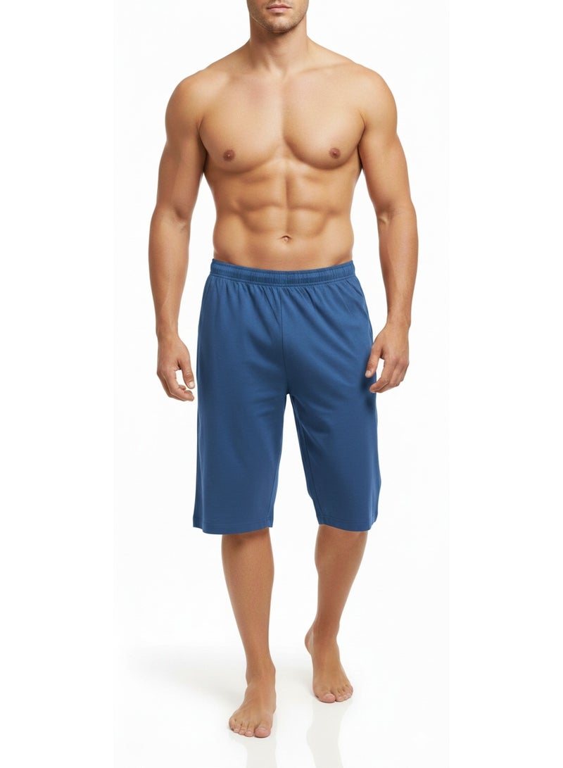 Men's Summer Cotton Short-Blue