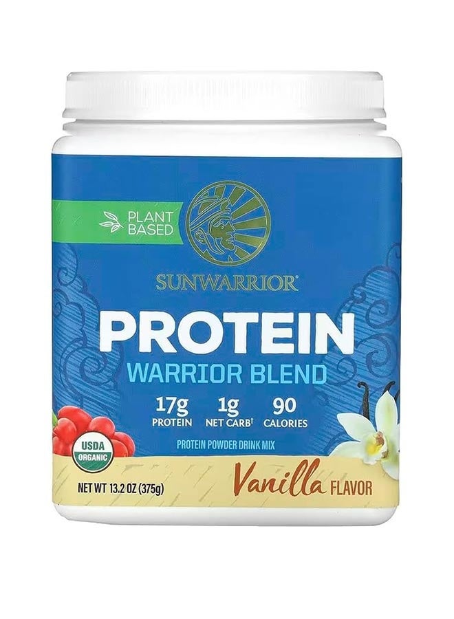 Sunwarrior Warrior Blend High Performance Plantbased  Ketofriendly Vegan Organic Protein Powder Vanilla 375 G