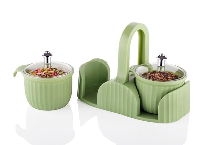 KIDINGTON Marvella Multipurpose Dry Fruit Box 2 pc Jar Set Aachar Pickle Container Mukhwas Tray Dining Spice Stand Chocolate Mouth Freshener Masala Storage For Home kitchen Dining1pcs - Image 4