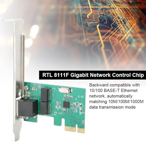 PremiumAV PCIe LAN Card – Gigabit Network Adapter for Desktop PC, High-Speed PCI Express Ethernet Controller, RJ45 Port, Plug & Play, Windows/Linux Compatible - Image 2