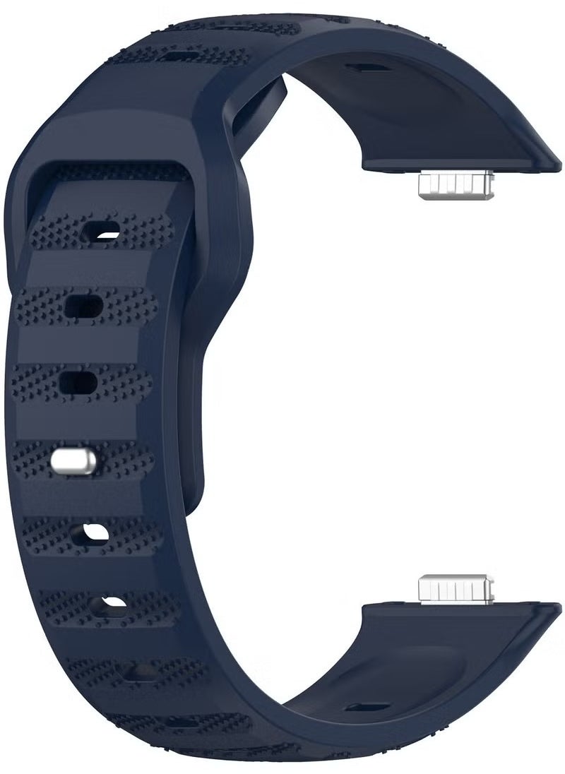HW Strap for Huawei Watch Fit 3, Silicone Watchband Replacement Bracelet Blue  - Image 2
