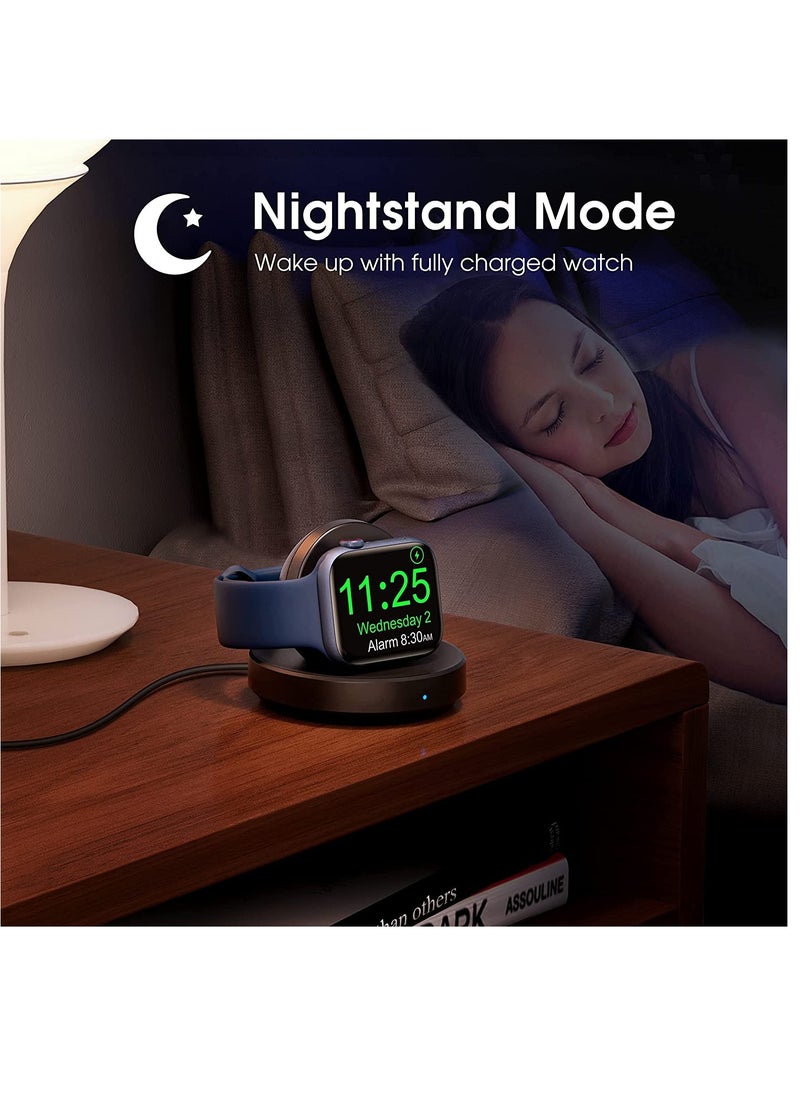KASTWAVE - Watch Charger Stand for Apple, Portable Magnetic Charging Dock for iWatch, Wireless Charging Station with Apple Watch Series 7 SE 6 5 4 3 2, Support Nightstand Mode - Image 1