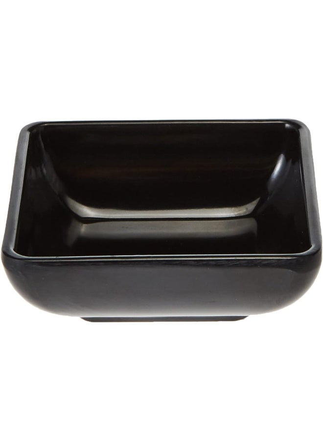 Harmony Servewell Harmony Melamine Horeca 3" Foursquare Saucer, Black, SS2028 - Image 1