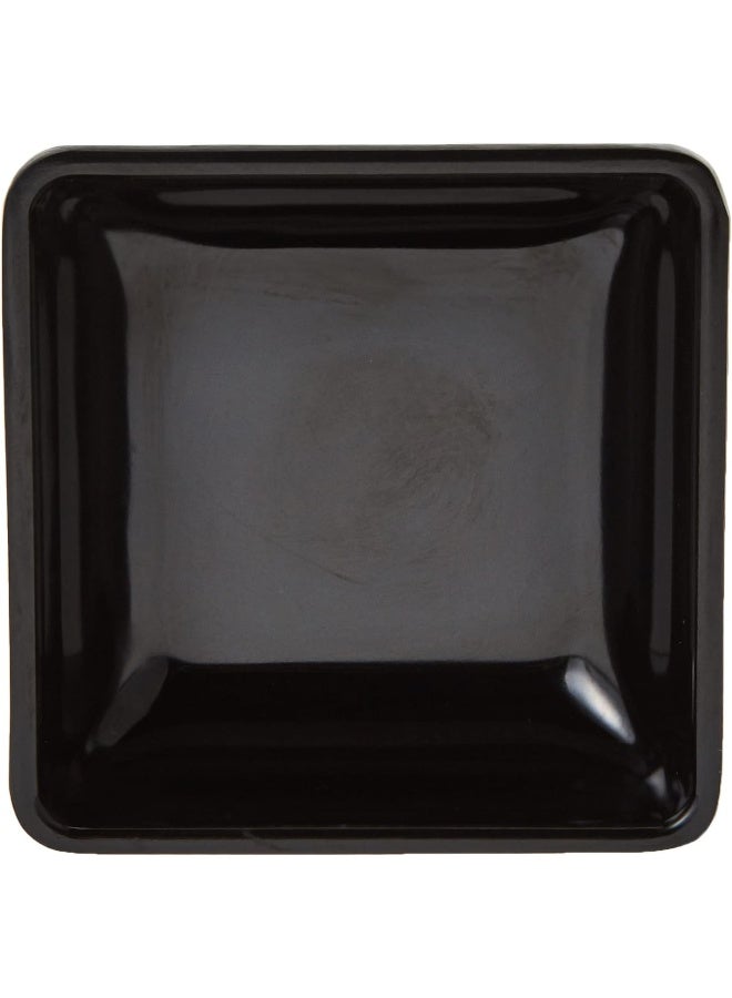 Harmony Servewell Harmony Melamine Horeca 3" Foursquare Saucer, Black, SS2028 - Image 2