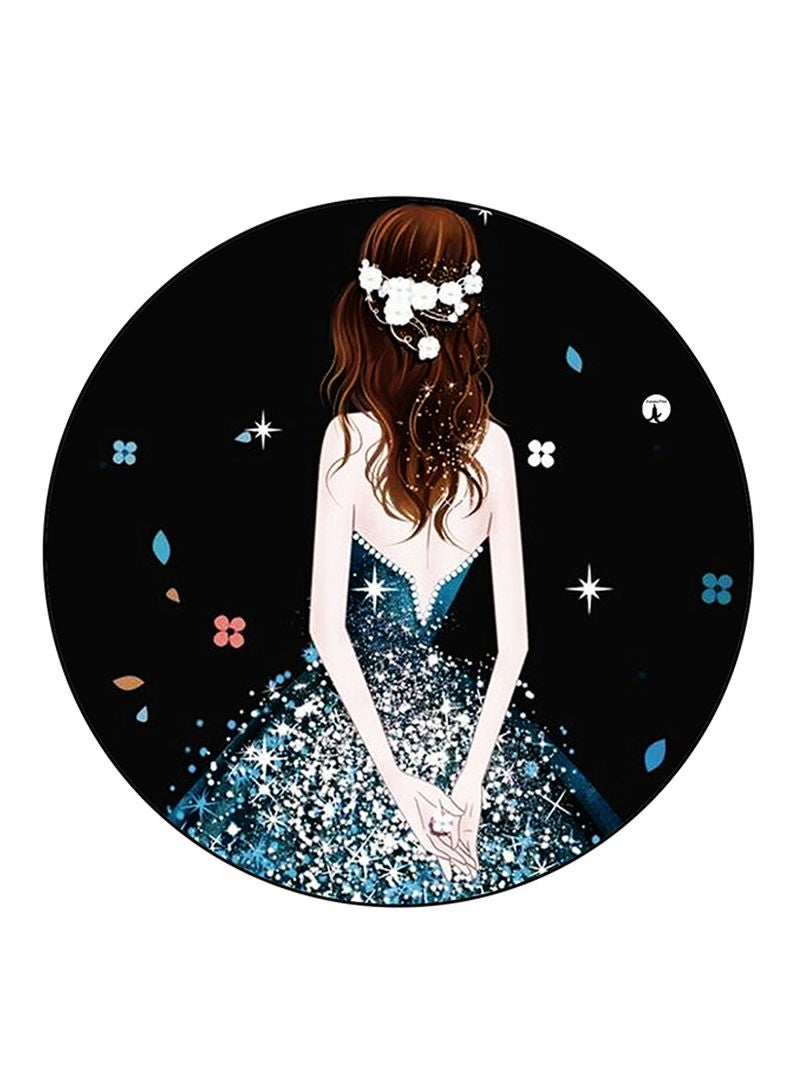 Girl Printed Mouse Pad  Multicolour