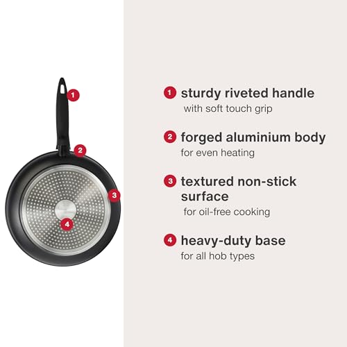 Zyliss Ultimate Non-Stick Frying Pan for thinKitchen:, 20cm/8in, Forged Aluminium, Black, Rockpearl Plus Non-Stick Technology, Suitable for All Hobs Including Induction - Image 4
