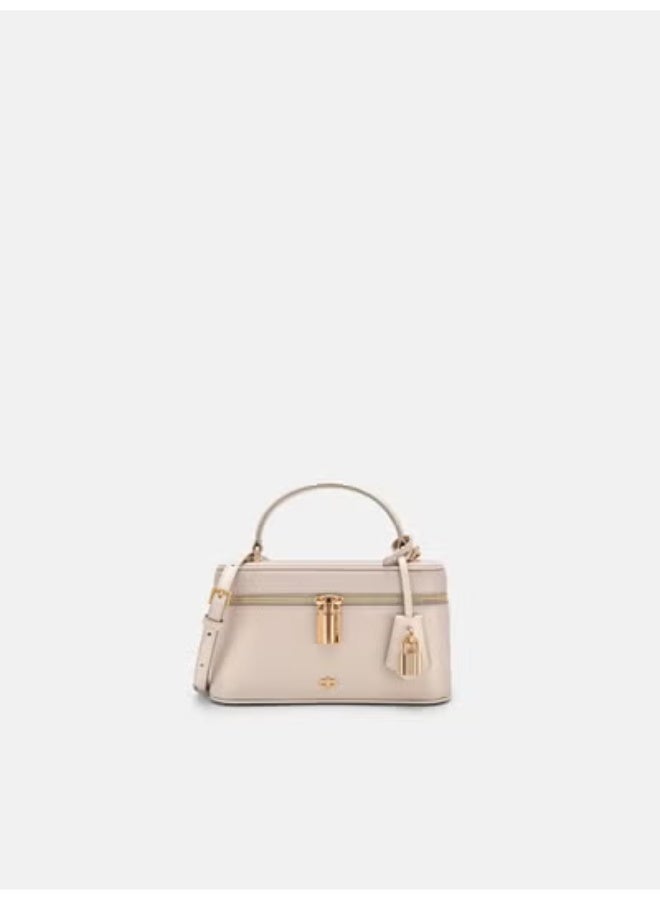 PEDRO Ari Leather Shoulder Bag - Champagne - Image 1