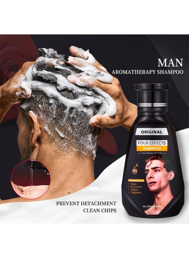 Original Men's 4-in-1 Fragrance Shampoo, Cleanses and Controls Oil, Leaves Hair Smooth and Scented 250ml - Image 4
