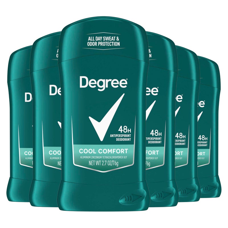 Degree Men Dry Protection Antiperspirant, Cool Comfort, 2.7 oz., Pack of 6 - Image 1