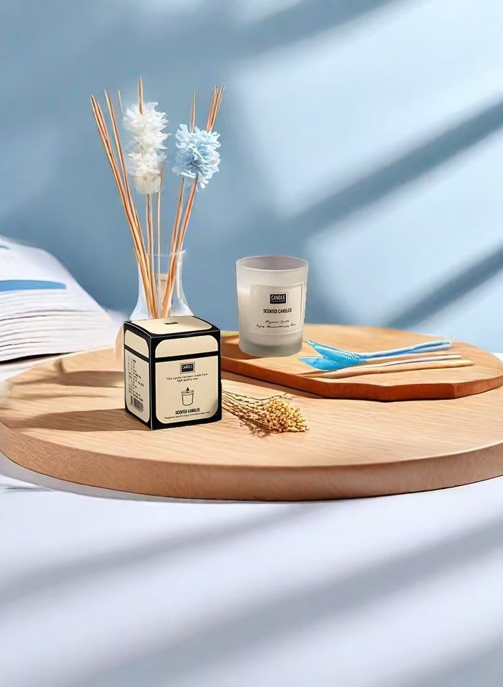 100% Natural Ingredients - Aromatherapy Candle (50g White Cup) Cultivation Atmosphere - Ebony Agarwood - Image 3