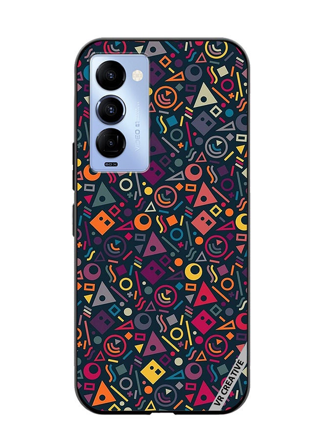 VR CREATIVE Protective Case Cover For Tecno Camon 18/18 P Maxin Pattern Design Multicolour - Image 1