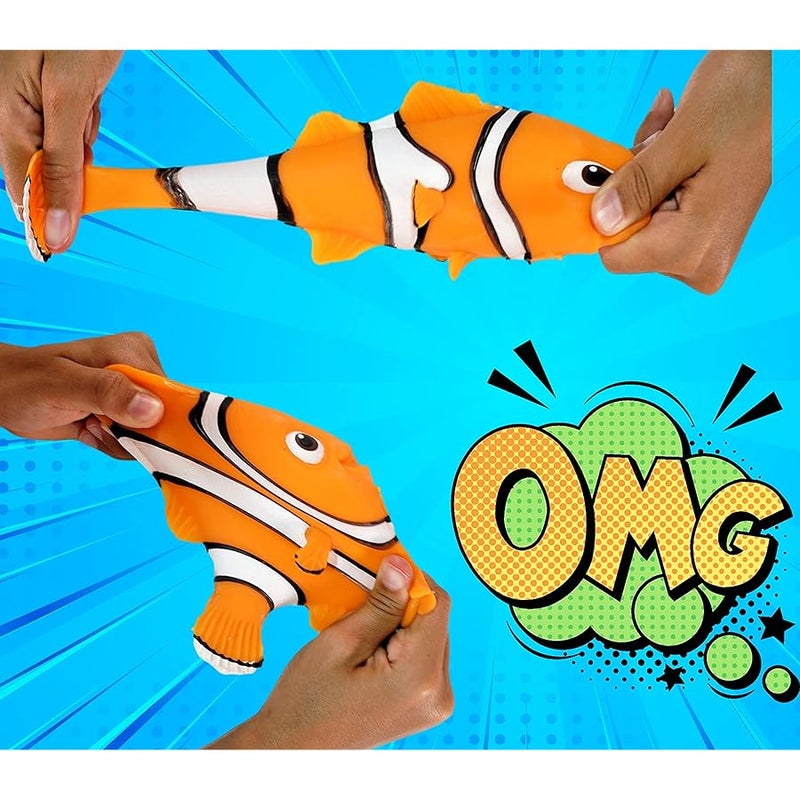 Ja-Ru Disney Stretchy Toys Nemo Figures Squish & Pull Toys. 1 (Unit) Finding Nemo Calming Fidget Toy, Stress Toys, Birthday Gifts for Kids, Boys & Girls. W/ Ball C-6900-1T - Image 4