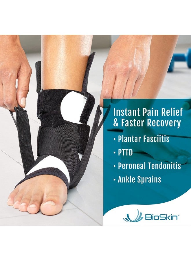 BioSkin TriLok Ankle Brace for Women & Men - Ankle Brace for Sprained Ankle, Plantar Fasciitis Relief, Foot Arch Support, Peroneal Tendonitis Relief, & PTTD Support, HSA or FSA Eligible - Image 2