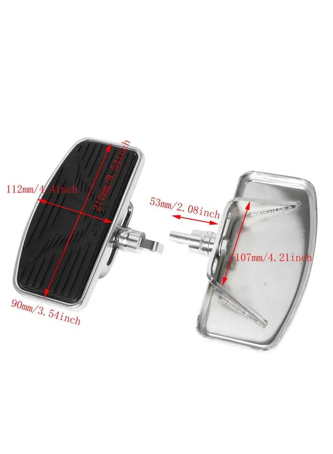 Motorcycle Footrest Adjustable Front And Rear Passenger Floorboard Pedal For Iron XL 883 1200 Dyna Silvery - Image 2