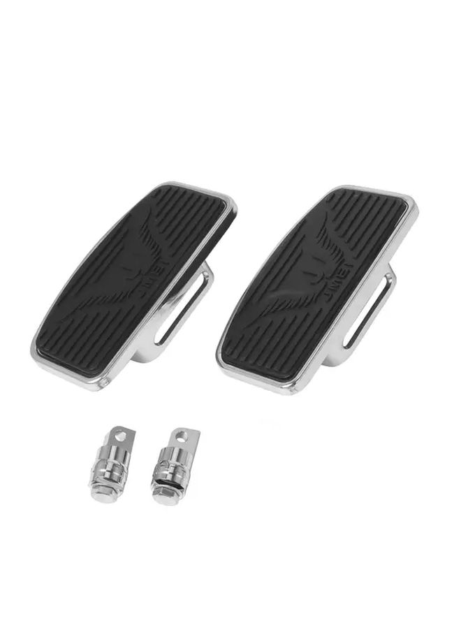 Motorcycle Footrest Adjustable Front And Rear Passenger Floorboard Pedal For Iron XL 883 1200 Dyna Silvery - Image 5