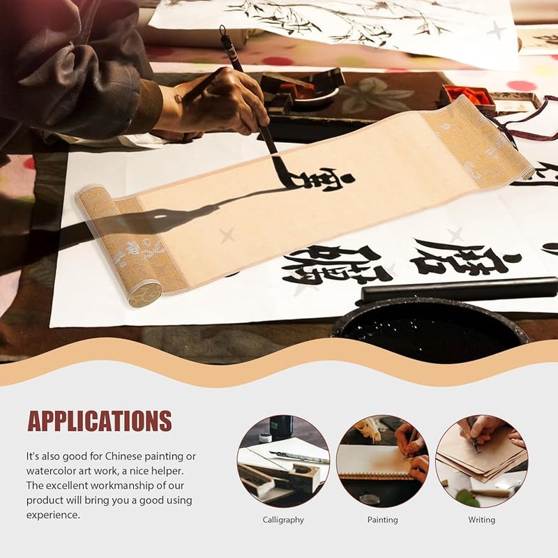 Artibetter Small Hanging Scroll Calligraphy Paper Blank Xuan Rice Paper for Chinese Brush Painting - Image 5