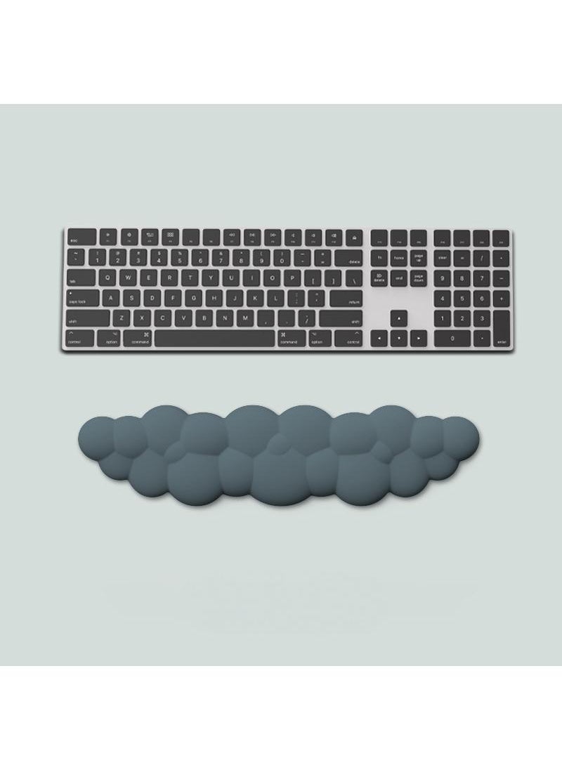Generic 2-Piece Office Keyboard Cloud Wrist Rest And High Density Memory Silicone Non Slip Base Mouse Pad  - Image 3