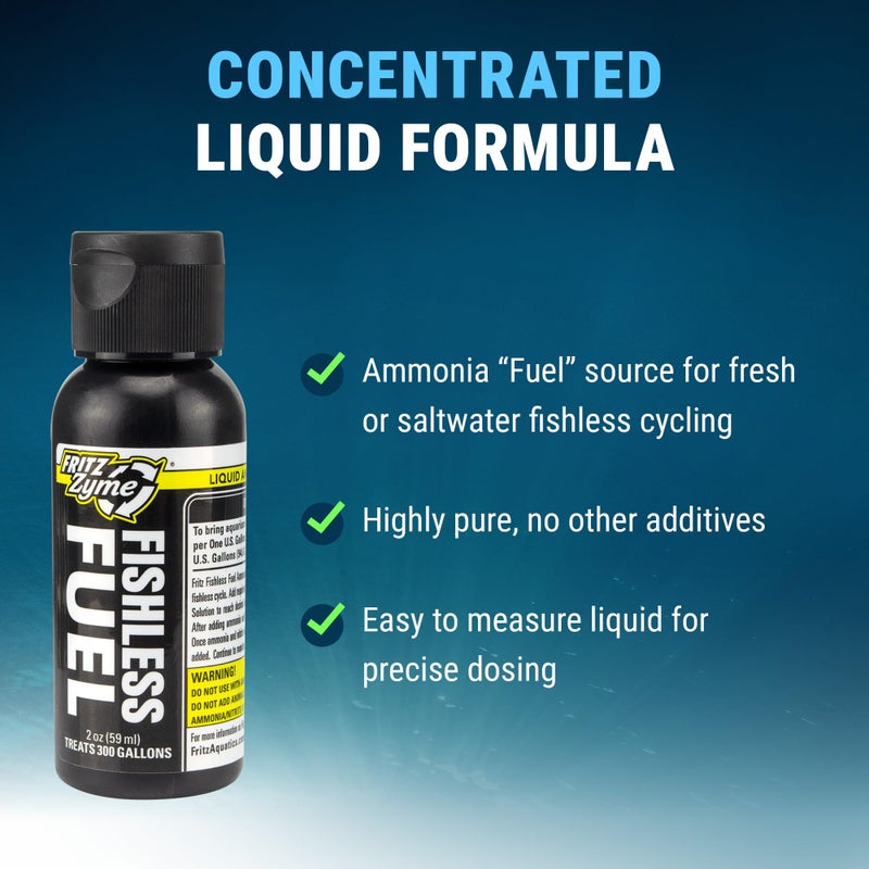 Fritz Aquatics Fritz Fishless Fuel - Ammonia Source for Fishless Cycling (2 oz) - Image 3