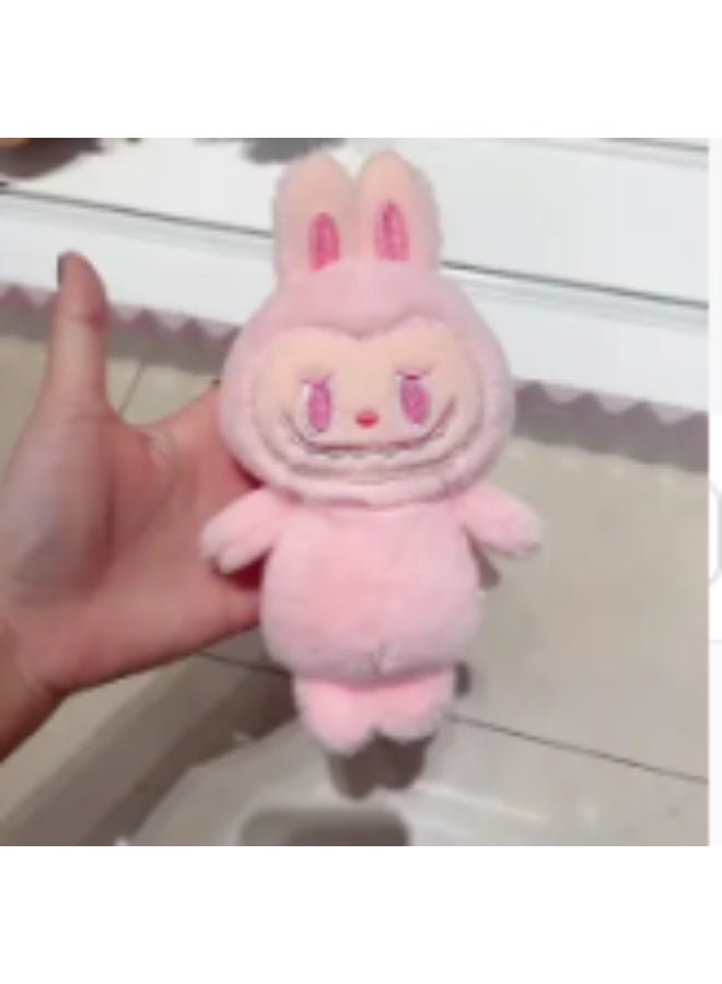 لابوبو لعبة أرنب من القطيفة على شكل سلسلة مفاتيح على شكل باقة مفاتيح على شكل دمية