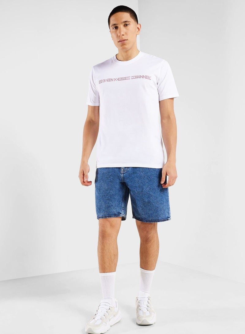 ادوين تيشيرت اسينشال بطبعة نصية من الخلف - Image 4