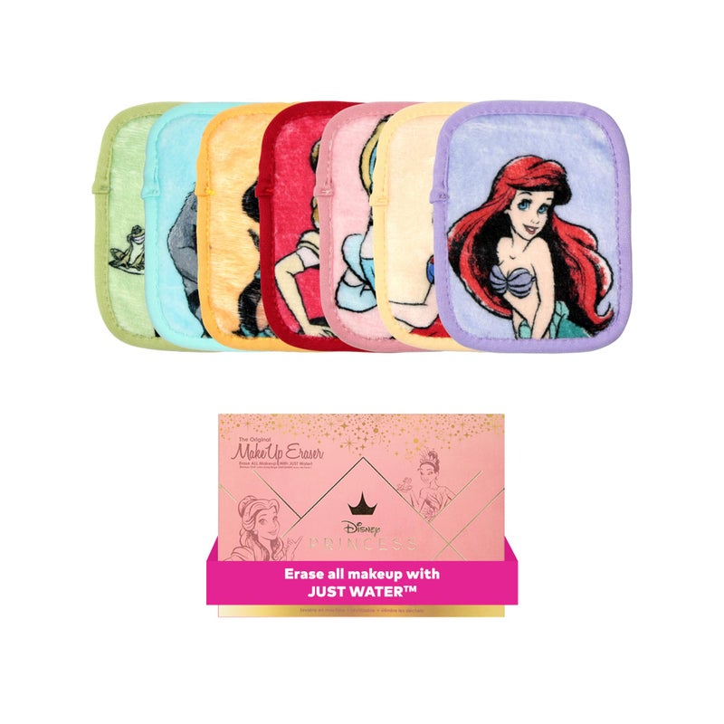 Makeup Eraser The Original MakeUp Eraser, 7-Day Set, Erase All Makeup With Just Water, Including Waterproof Mascara, Eyeliner, Foundation, Lipstick, Sunscreen, and More! (Ultimate Disney Princess), 7ct. - Image 1