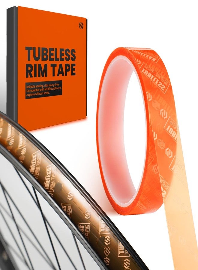 CNCLOL CNC Tubeless Rim Tape,Bike Wheel Rim Tape 10m-Tubular Tube Tapes 19/21/23/25/27/30/32/35mm Width for Tubeless Bicycle/MTB/Road/Gravel Bike Motorcycle Wheel Tire Tape.Semi-Transparent - Image 1