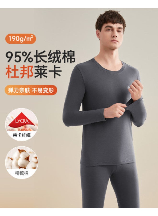Fenton spring & Autumn Warm Thermal Underwear Set, Stretch Base Layer Men's Warm Underwear Suit - Image 1