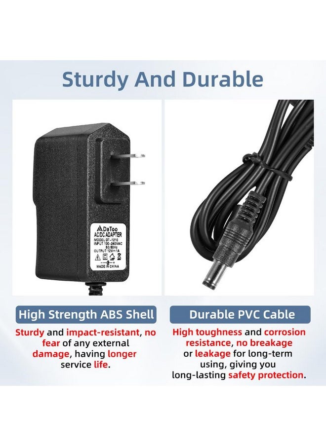 DATOO DaToo Aquarium Light LED Power Adapter AC 100-240V DC 12V 1A Replacement Power Adapter Fish Tank Light Power Supply Converter with Indicator Light  - Image 5