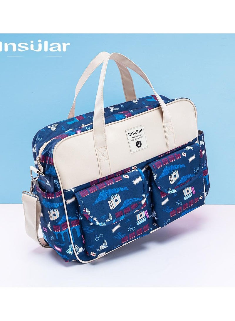 insular Floral Printed Baby Diaper Handbag - Image 1
