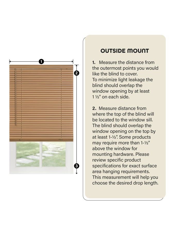 Achim Home Furnishings Cordless Light Filtering Mini Blind - 27 Inch Width, 48 Inch Length, 1" Slat Size - Black - Cordless GII Morningstar Horizontal Windows Blinds for Interior by Décor - Image 5